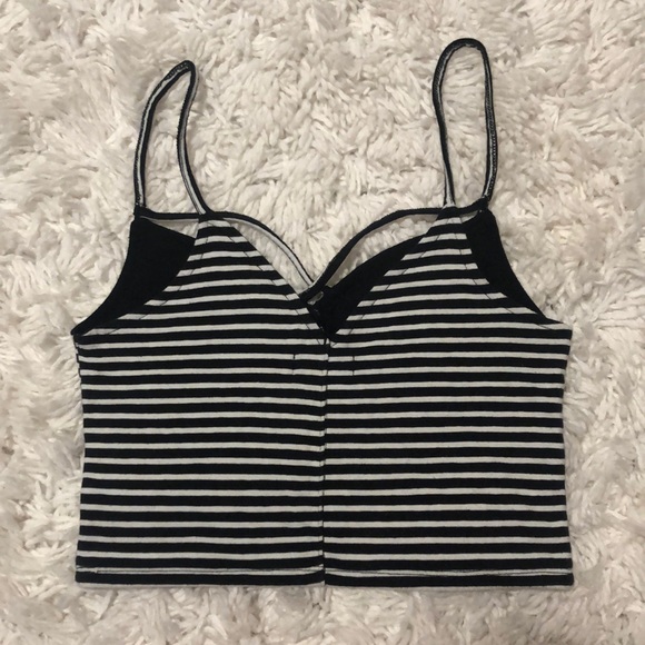 Hollister Slim Crop Cami w/ Cross Front - Picture 2 of 3